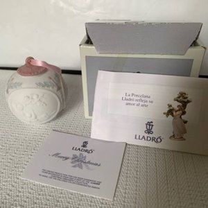 NIB Lladro Bola Navidad 1992 Christmas Ball Ornament Retired #15914